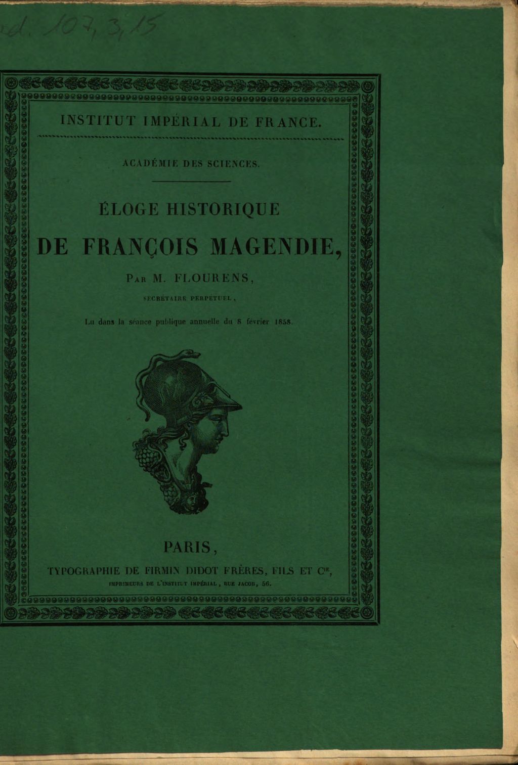 Cover of Éloge historique de François Magendie