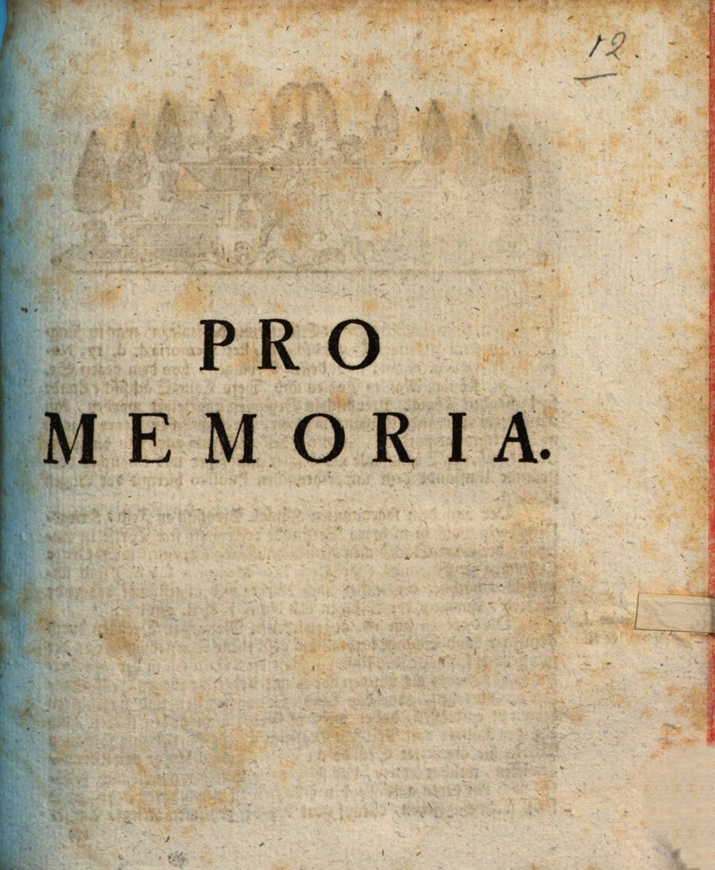 Cover of Pro Memoria
