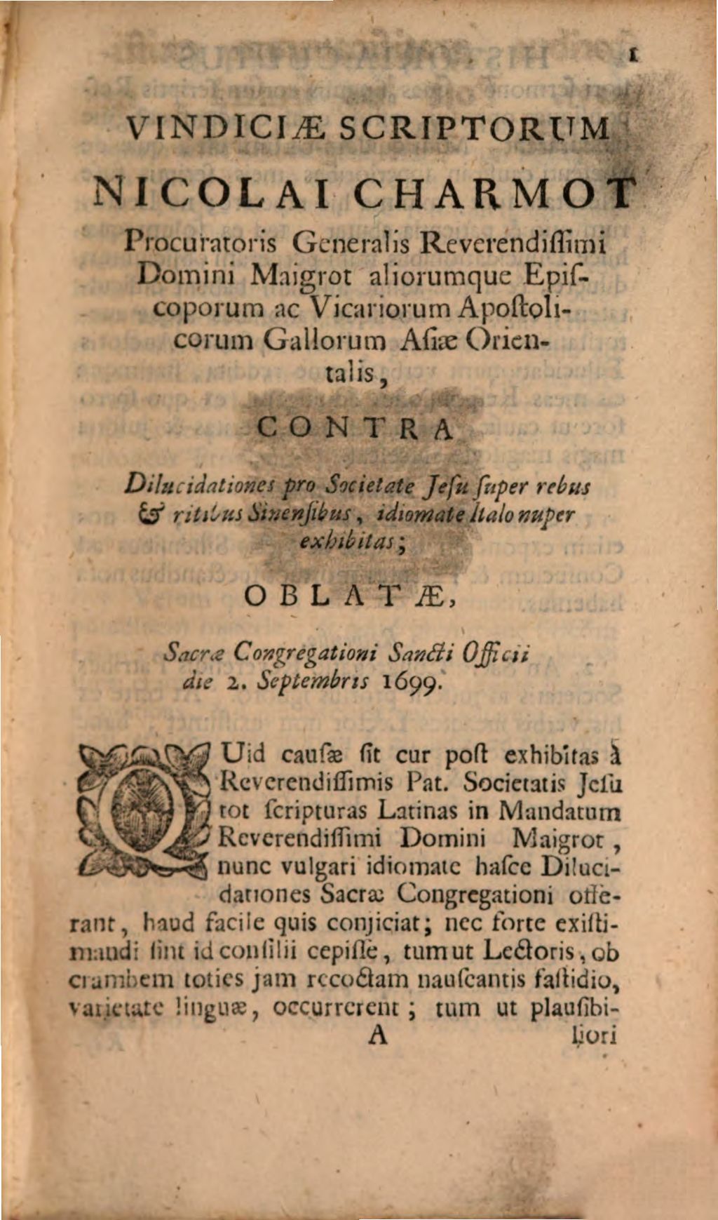 Cover of Continuatio Historiae Cultus Sinensium, Seu Varia Scripta De Cultibus Sinarum, inter Vicarios Apostolicos Gallos aliosque Missionarios, & Patres Societatis Jesu controversis