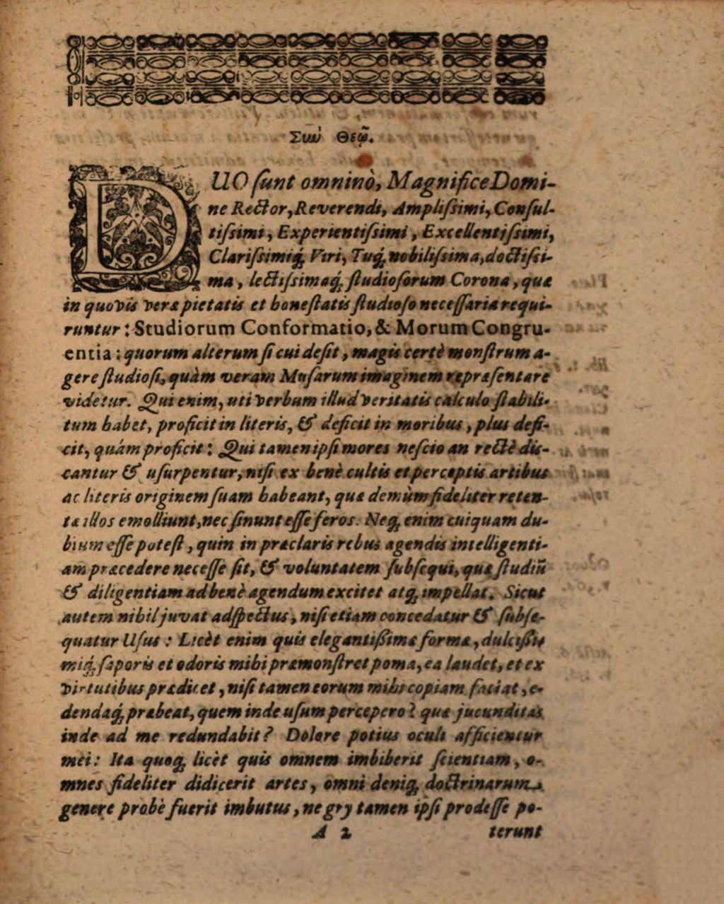 Cover of Oratiuncula de origine, actu, ceremoniis et utilitatibus, quas habet ritus ille plerisque in academiis usitatus, depositio beanorum
