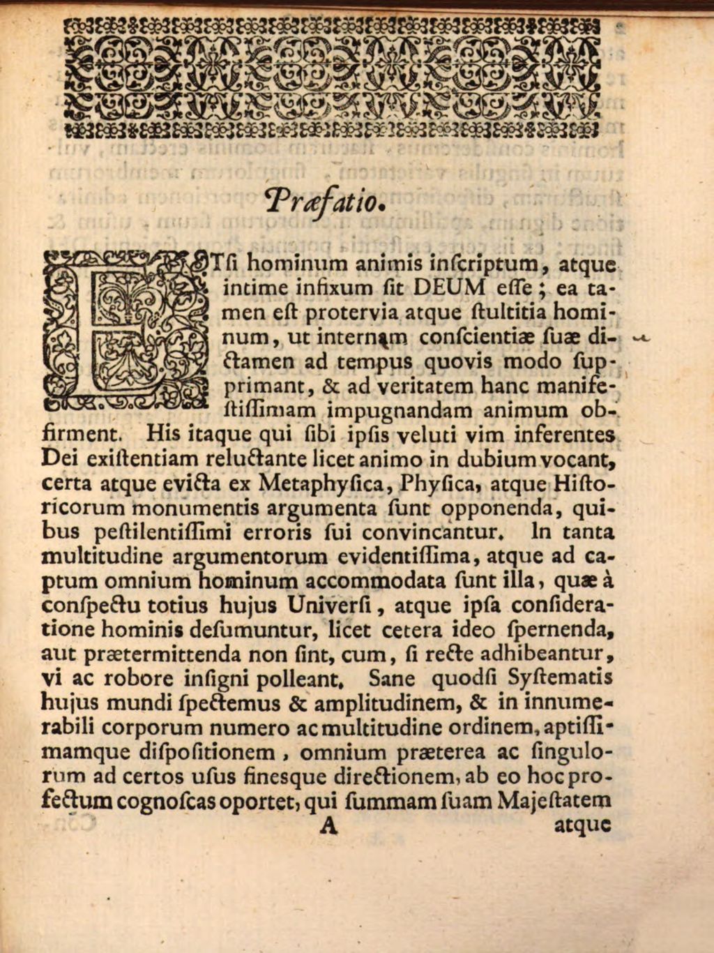 Cover of Dissertatio metaphysica , qua existentia dei ex natura animae humanae demonstratur