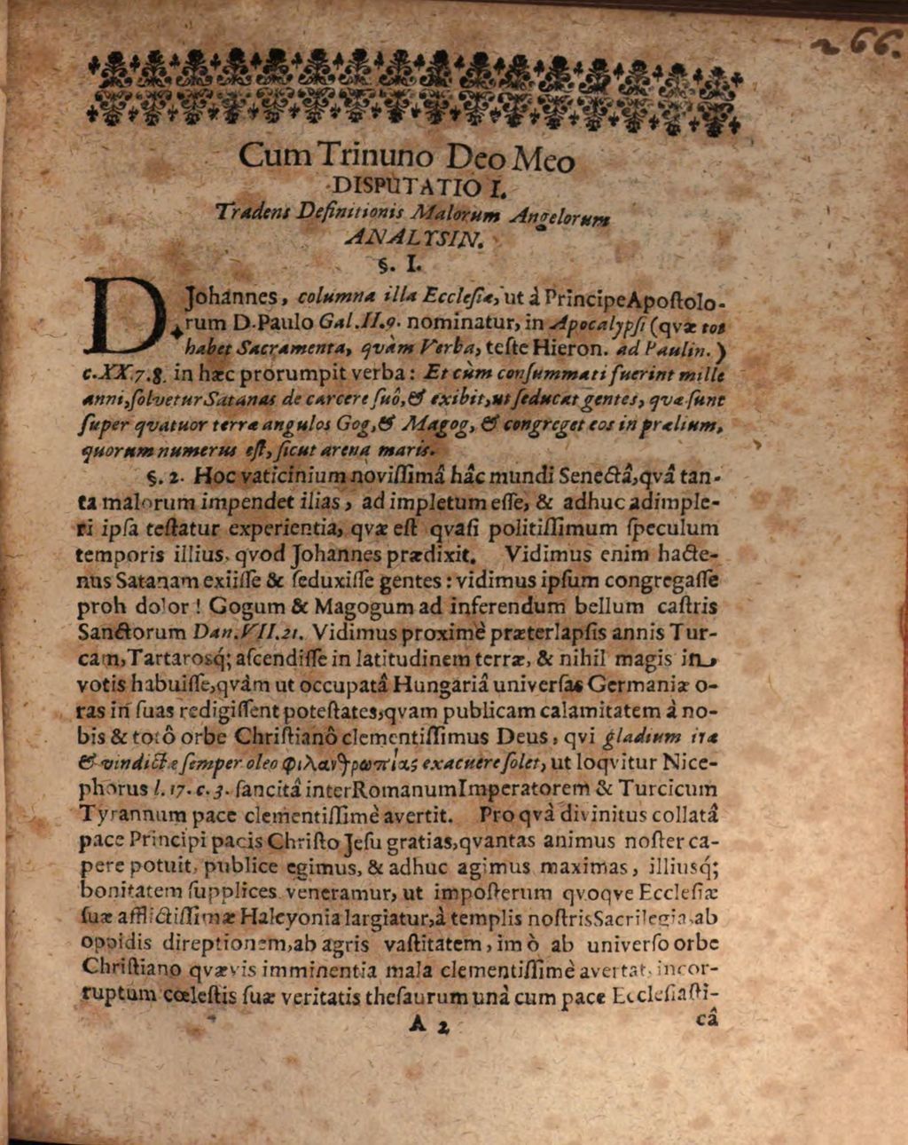 Cover of Daemonologia , sive duae disputationes theologicae de malis angelis
