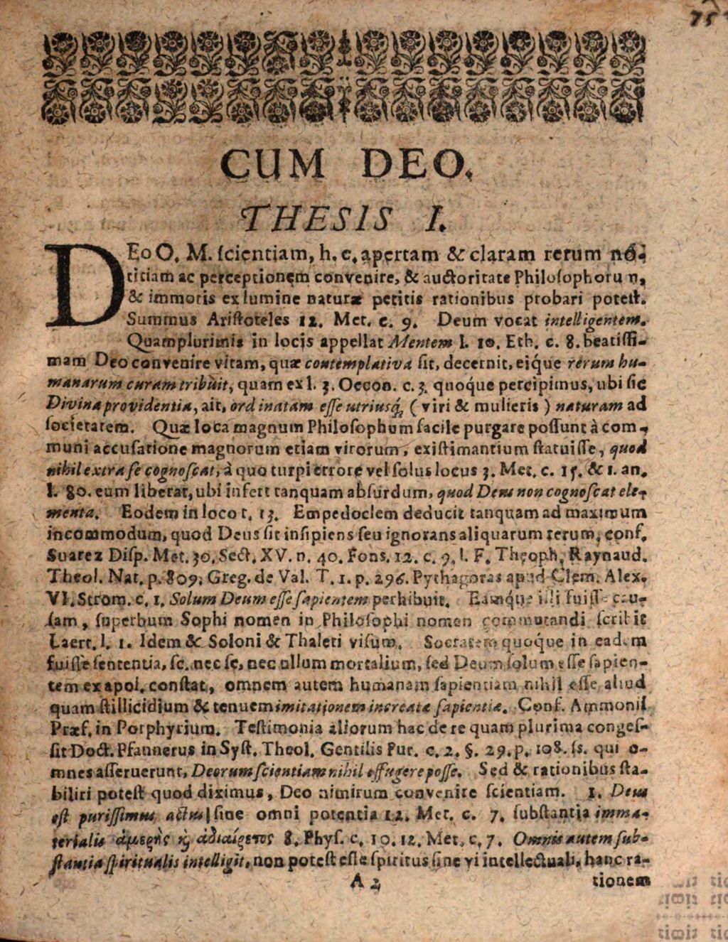 Cover of Disputatio Metaphysica De Scientia Dei