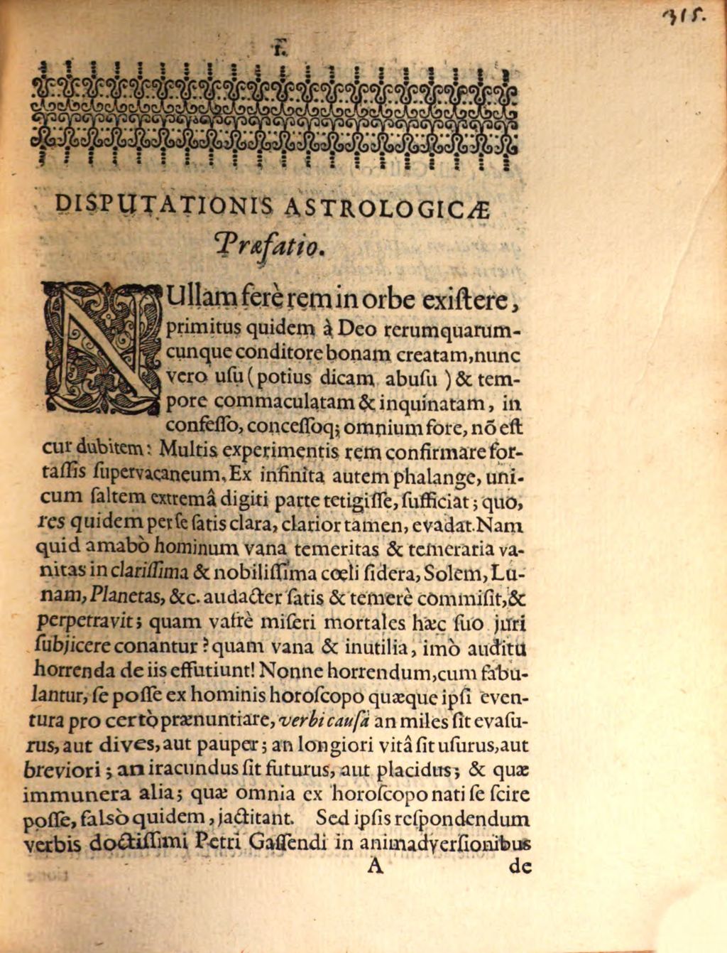 Cover of Diss. de astrologia iudiciaria