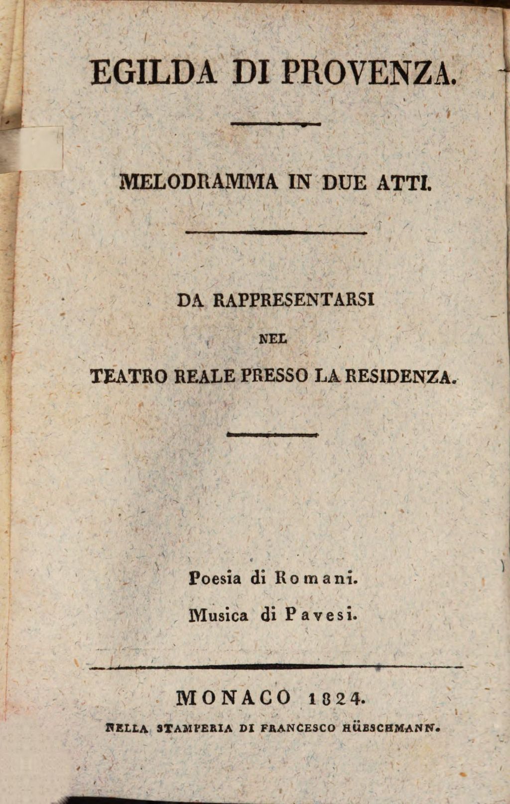 Cover of Egilda di Provenza