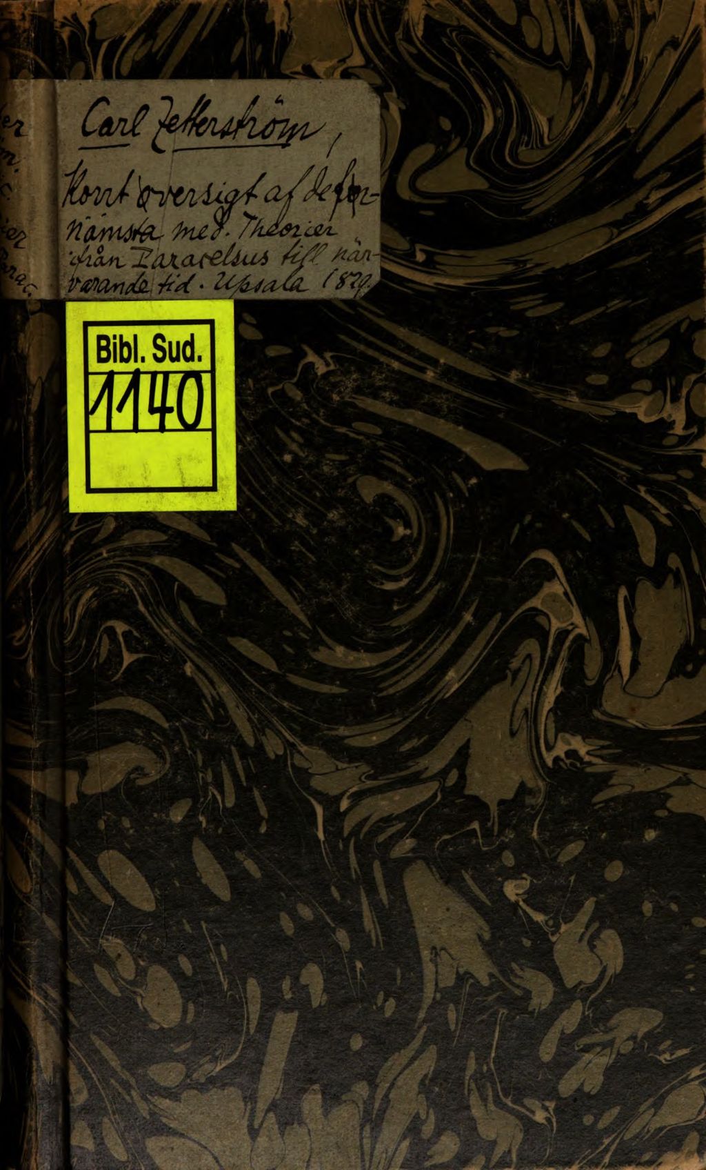 Cover of Korrt ófversigt af de fo̊rnåmsta medicinska theorier ifrån Paracelsus till nårvarande tid