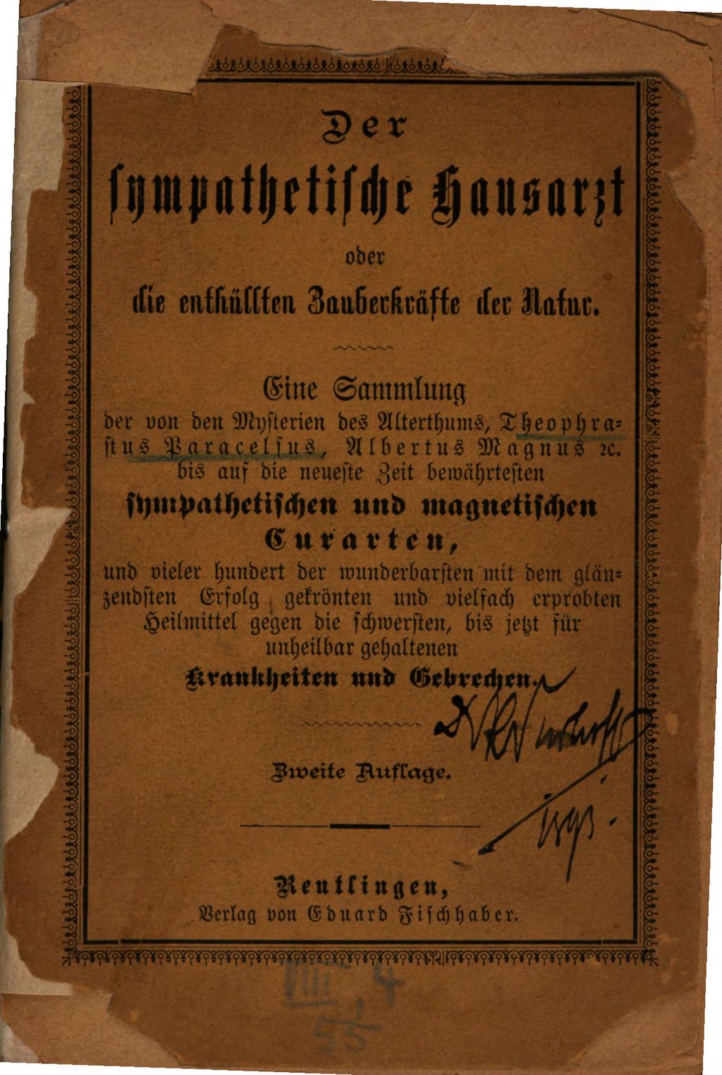 Cover of Der sympathetische Hausarzt oder die enthüllten Zauberkräfte der Natur