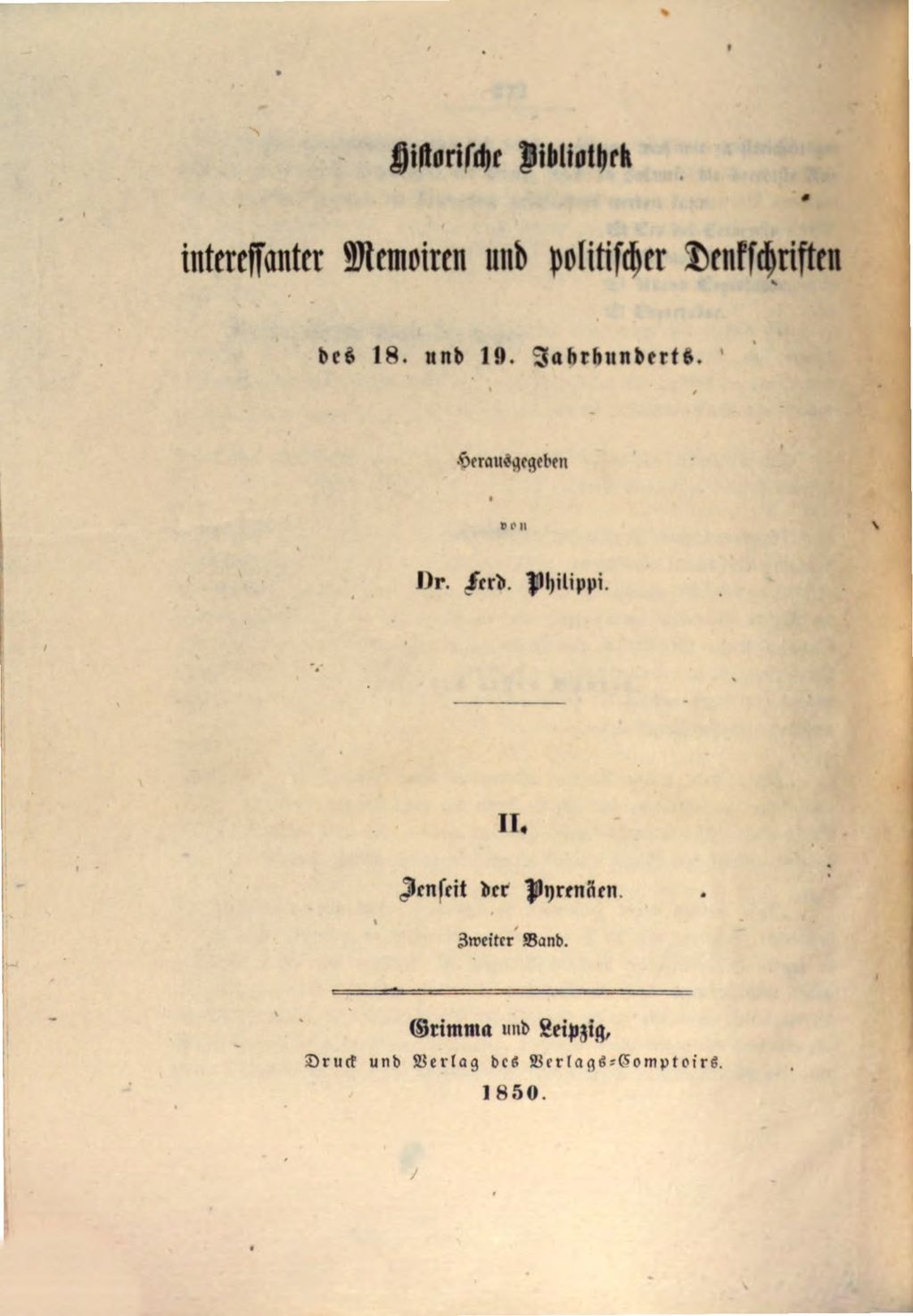 Cover of Jenseits der Pyrenäen. 2