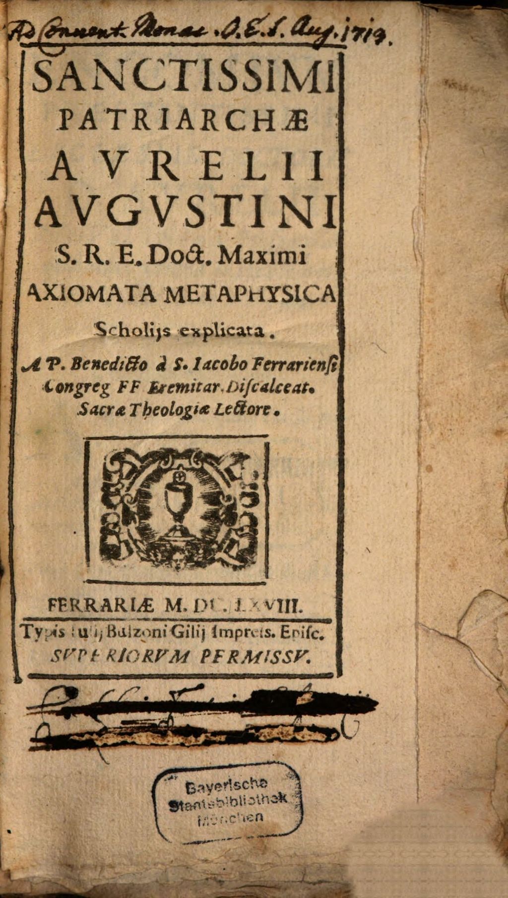 Cover of Axiomata metaphysica
