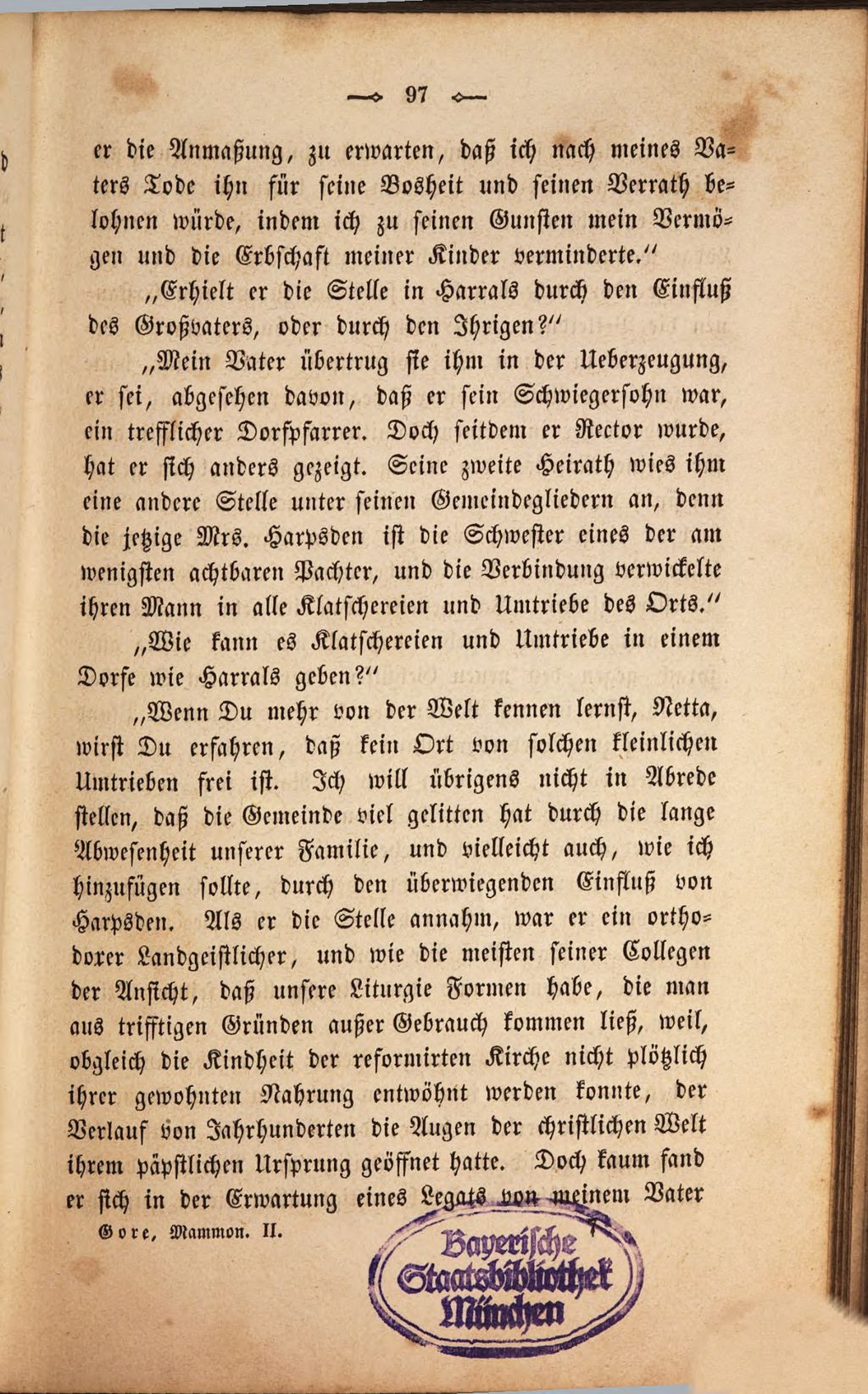 Cover of Mammon oder Leiden und Freuden des Reichtums, von Gore