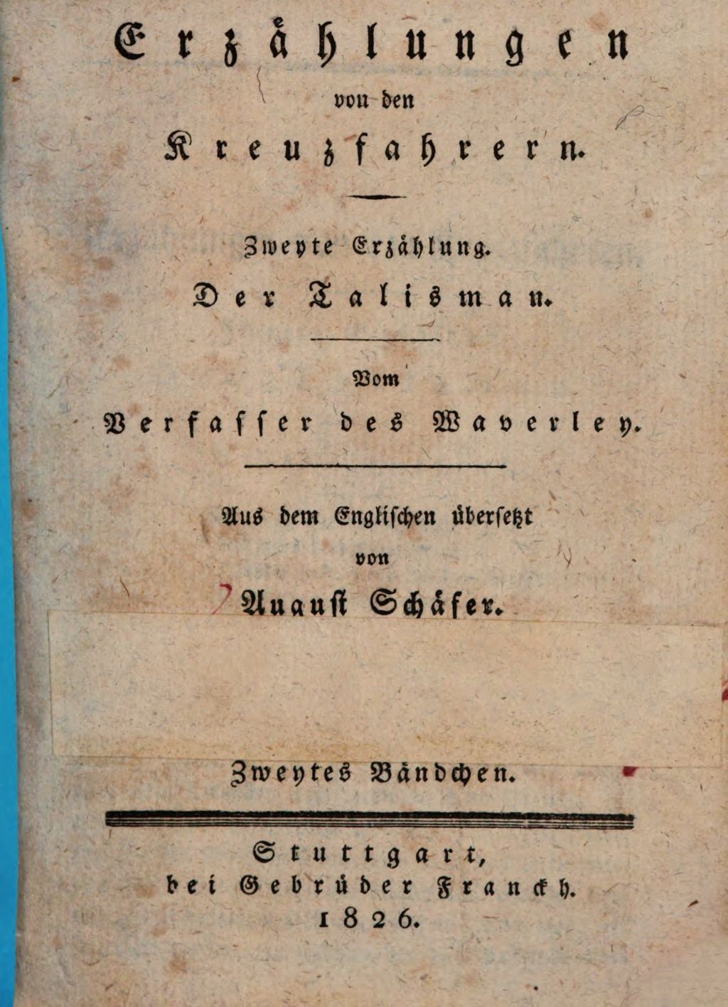 Cover of Erzählungen von den Kreuzfahrern. 2,2, Der Talisman ; 2