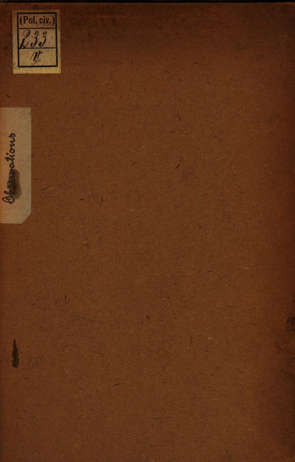 Cover of Observations relatives au projet de loi du 28 Août dernier sur les Monts-de-Piété, Adressées à l'Assemblée Nationale par la Commission administrative du Mont-de-Piété de Rouen, Lues et approuvées dans la Séance convoquée extraordinairement le 9 Octobre 1848