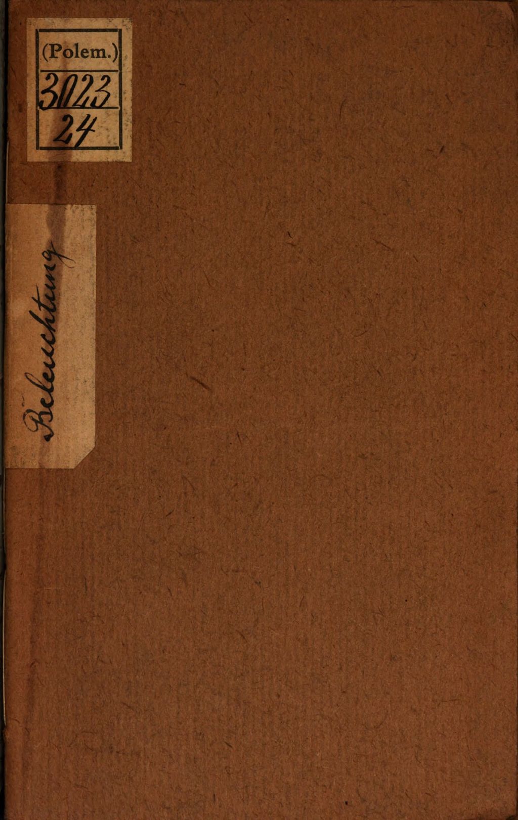 Cover of Beleuchtung eines in der Tribune niedergelegten Aufsatzes: "Ueber die Nothwendigkeit einer Reform des katholischen Ritus "