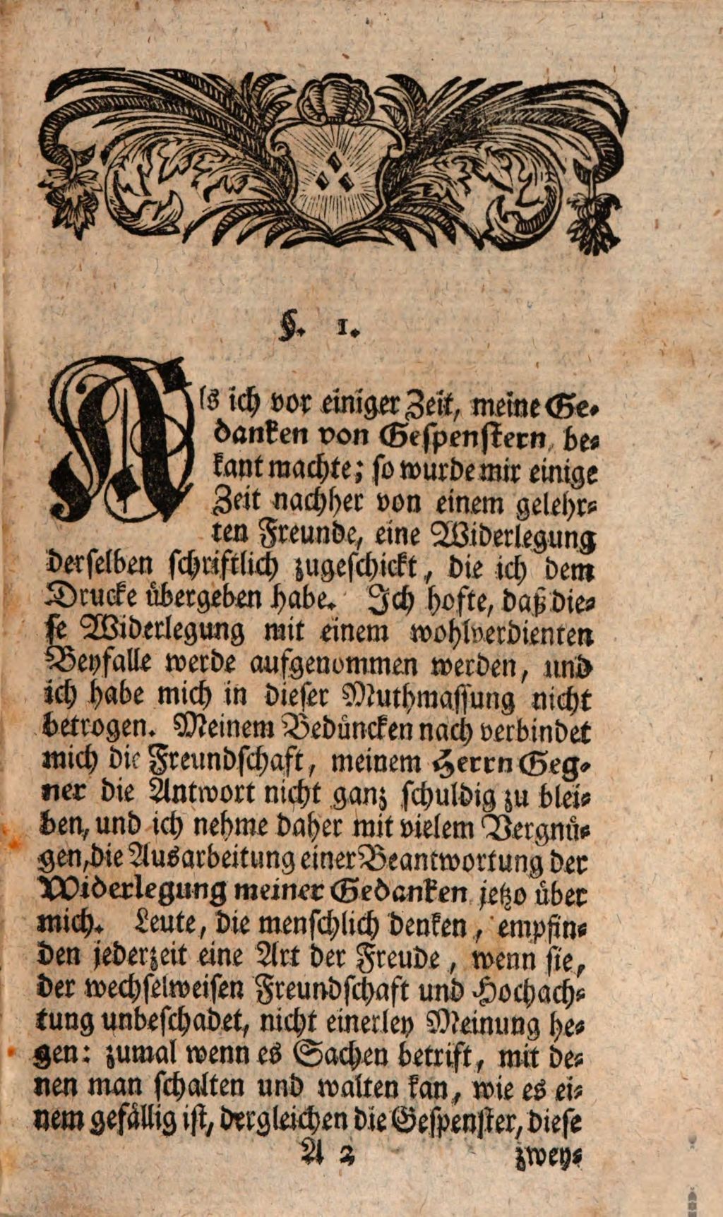 Cover of Vertheidigung der Gedanken von Gespenstern
