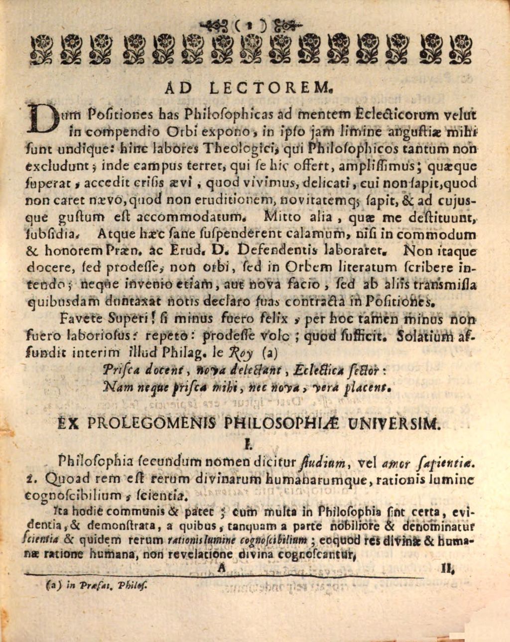 Cover of Positiones ex prolegomenis, item logica et metaphysica