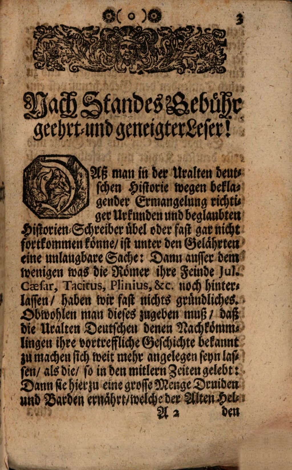 Cover of Entwurff eines vermittelst goettl. Huelffe vorhabenden Tractaetleins, genannt Druidenfuß am Haynenkamm und an der Altmuehl