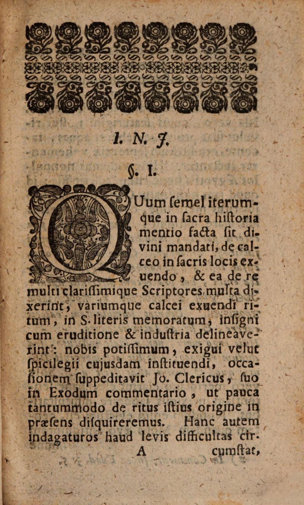 Cover of Diss. grad. de origine ritus nudandi pedes in locis sacris
