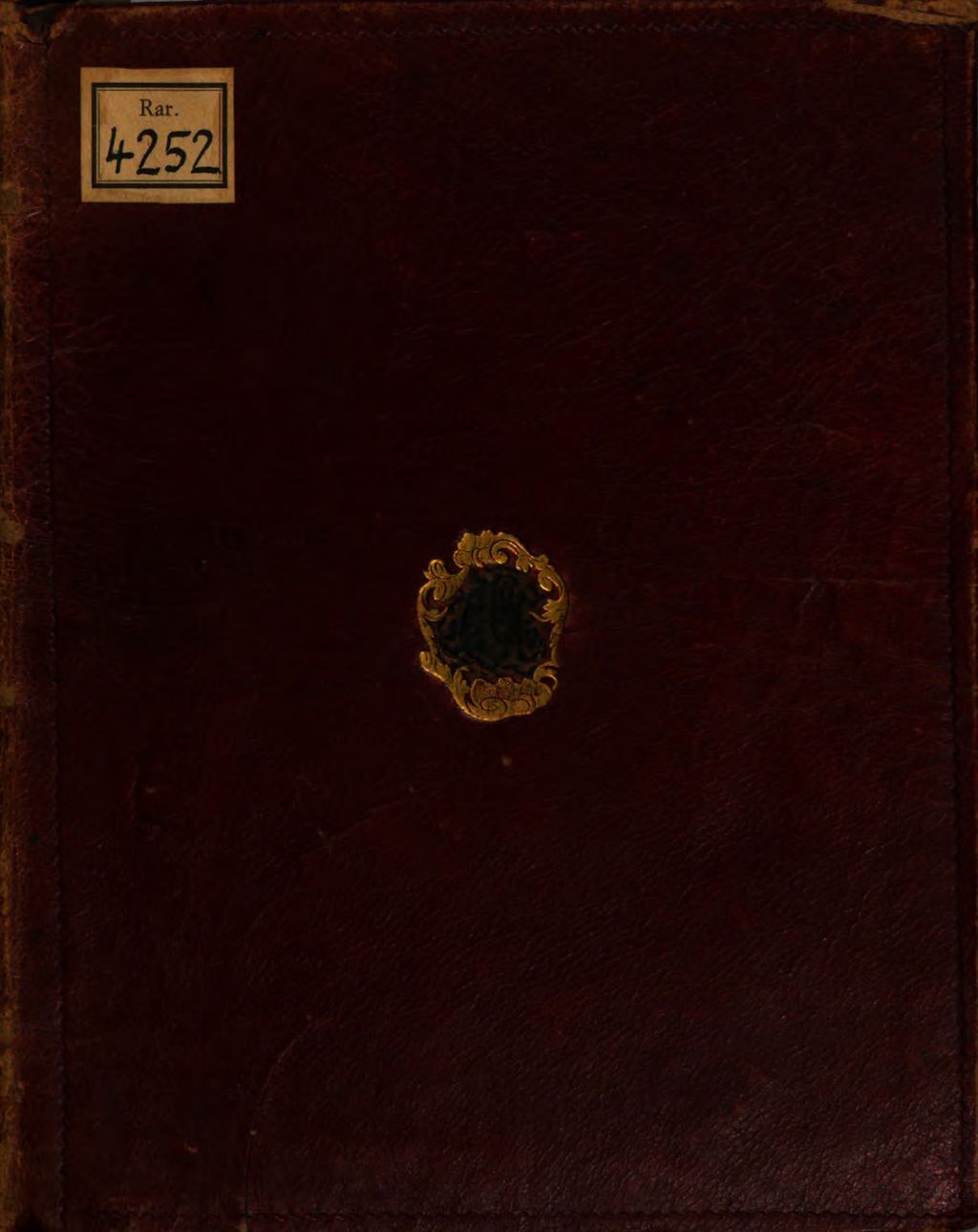Cover of Renati des Cartes Principiorum philosophiae Pars I, & II, more geometrico demonstratae