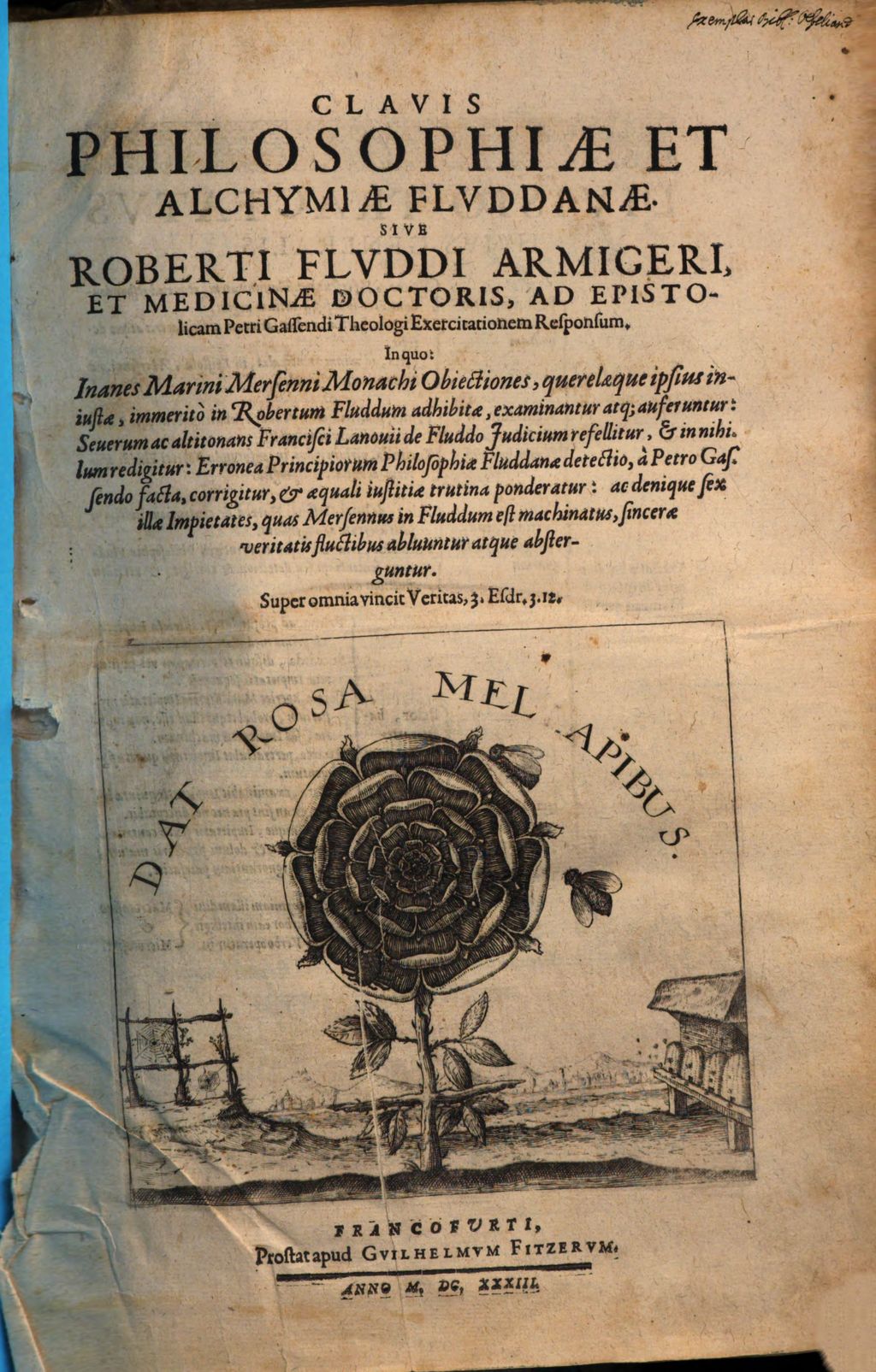 Cover of Clavis Philosophiae Et Alchymiae Fluddanae. Sive Roberti Fluddi Armigeri, Et Medicinae Doctoris, Ad Epistolicam Petri Gassendi Theologi Exercitationem Responsum