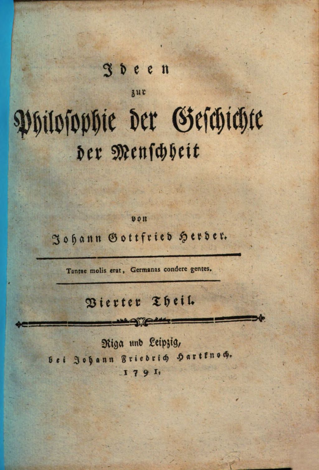 Cover of Ideen zur Philosophie der Geschichte der Menschheit. 4