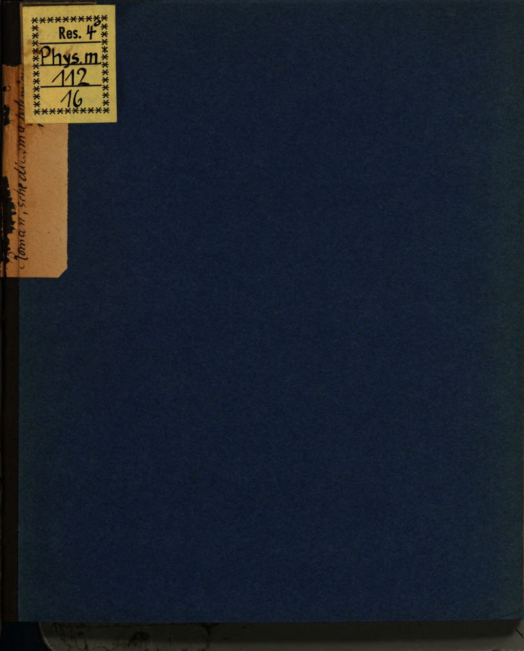 Cover of Schediasma. Polemicum. Expendens. Qvaestionem. An. Dentur. Spectra. Magi. Et. Sagae. Vulgo. Ob wahrhafft Gespenster, Zauberer und Hexen seyn?