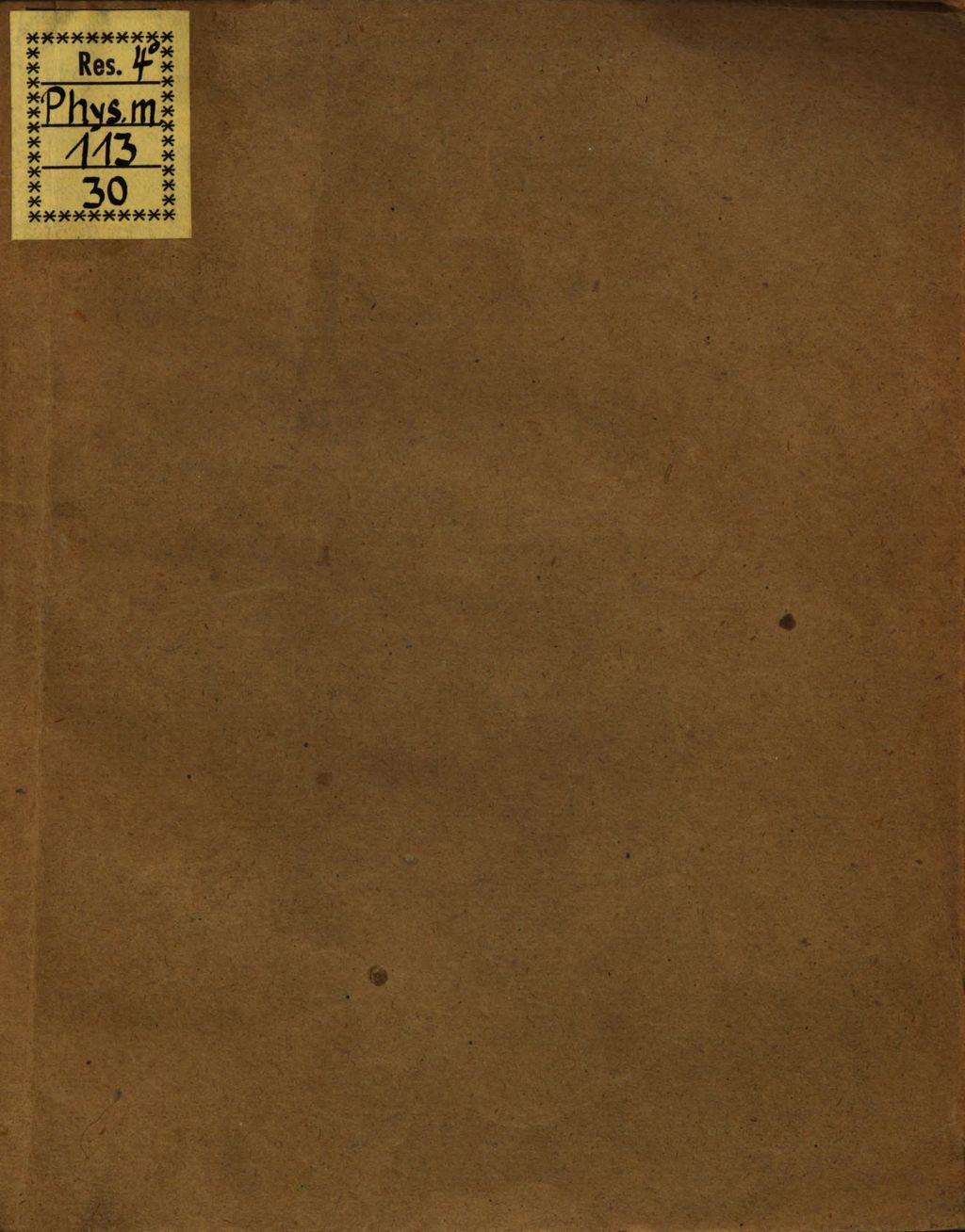 Cover of Copeyliche Abschrifft einer Latein. Missive Herrn Jo. Krausen ... betreffendt etliche fast seltzame unerhörte ubernatürliche sachen so sich jüngst in Ungern begeben