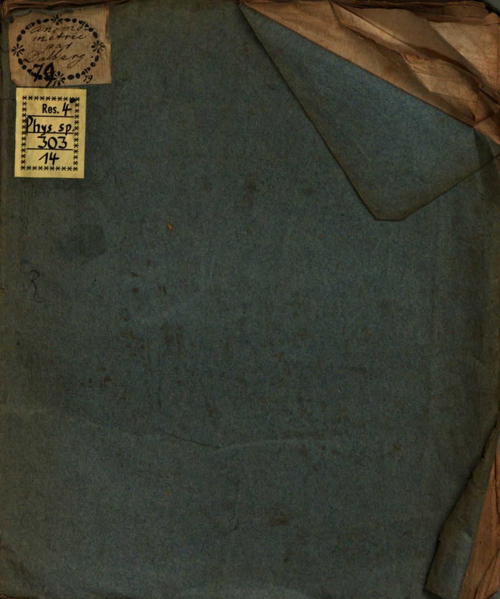 Cover of Anémométre Proposé Aux Amateurs De Méthéreologie