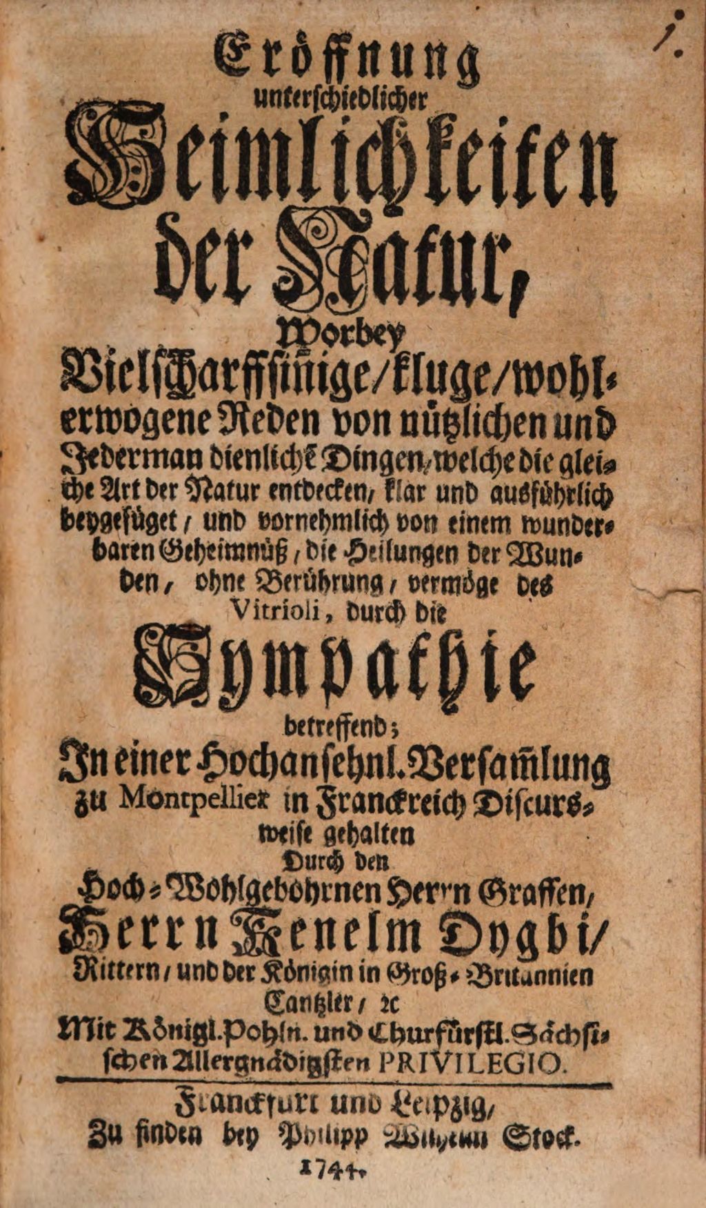 Cover of Eröffnung unterschiedlicher Heimlichkeiten der Natur