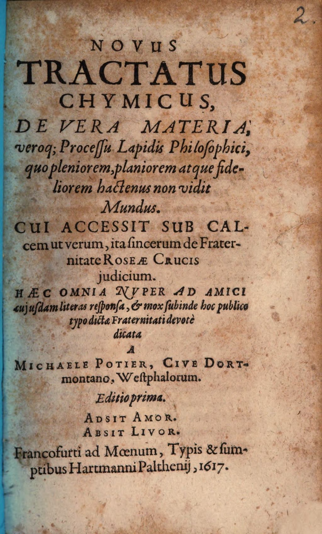 Cover of Novus tractatus chymicus