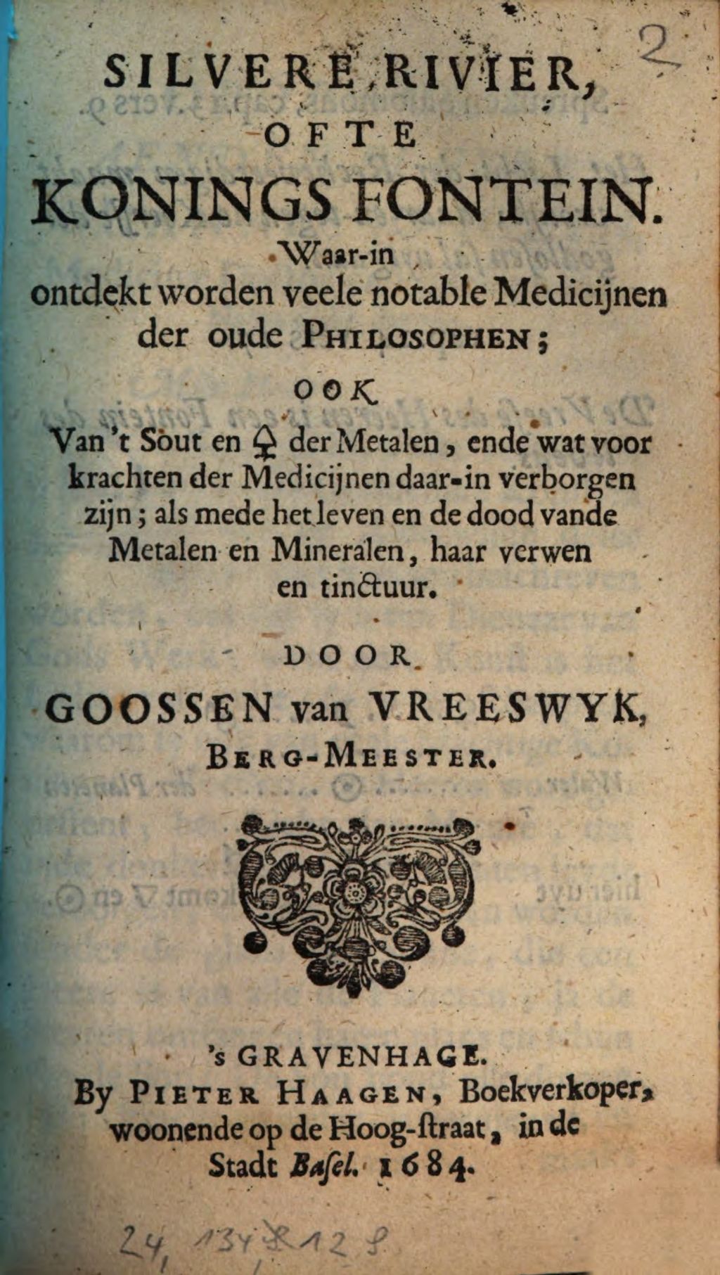 Cover of Silvere rivier, ofte konings fontein