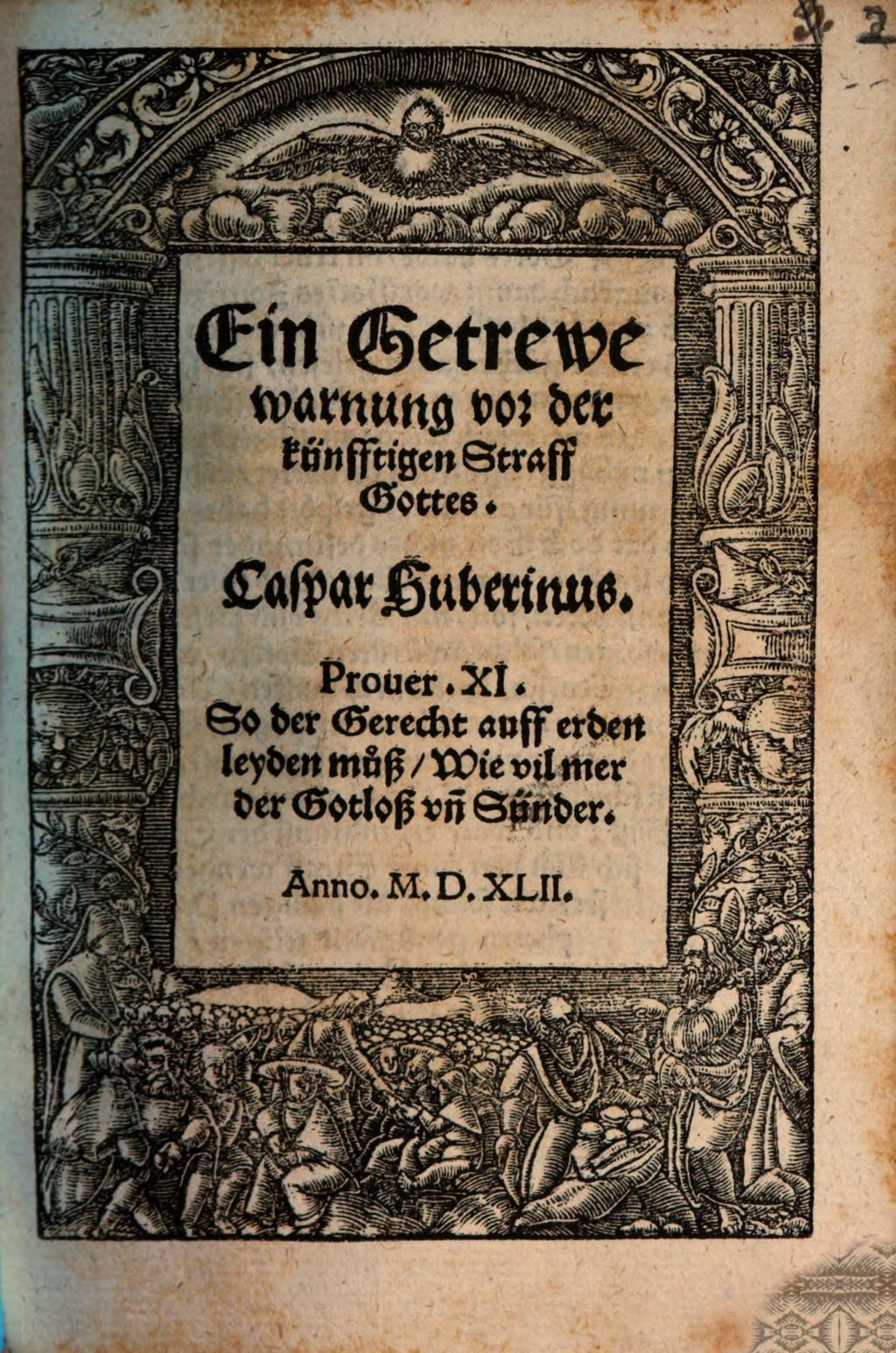 Cover of Ein Getrewe warnung vor der künfftigen Straff Gottes