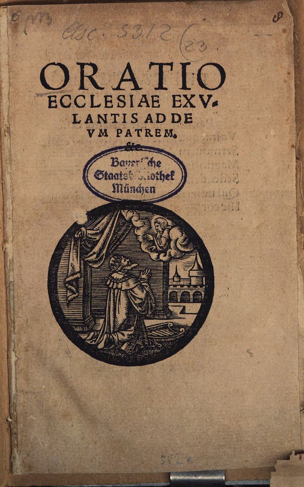 Cover of Oratio ecclesiae exulantis ad deum patrem