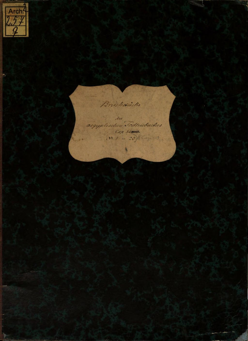 Cover of Bruchstücke des aegyptischen Todtenbuches