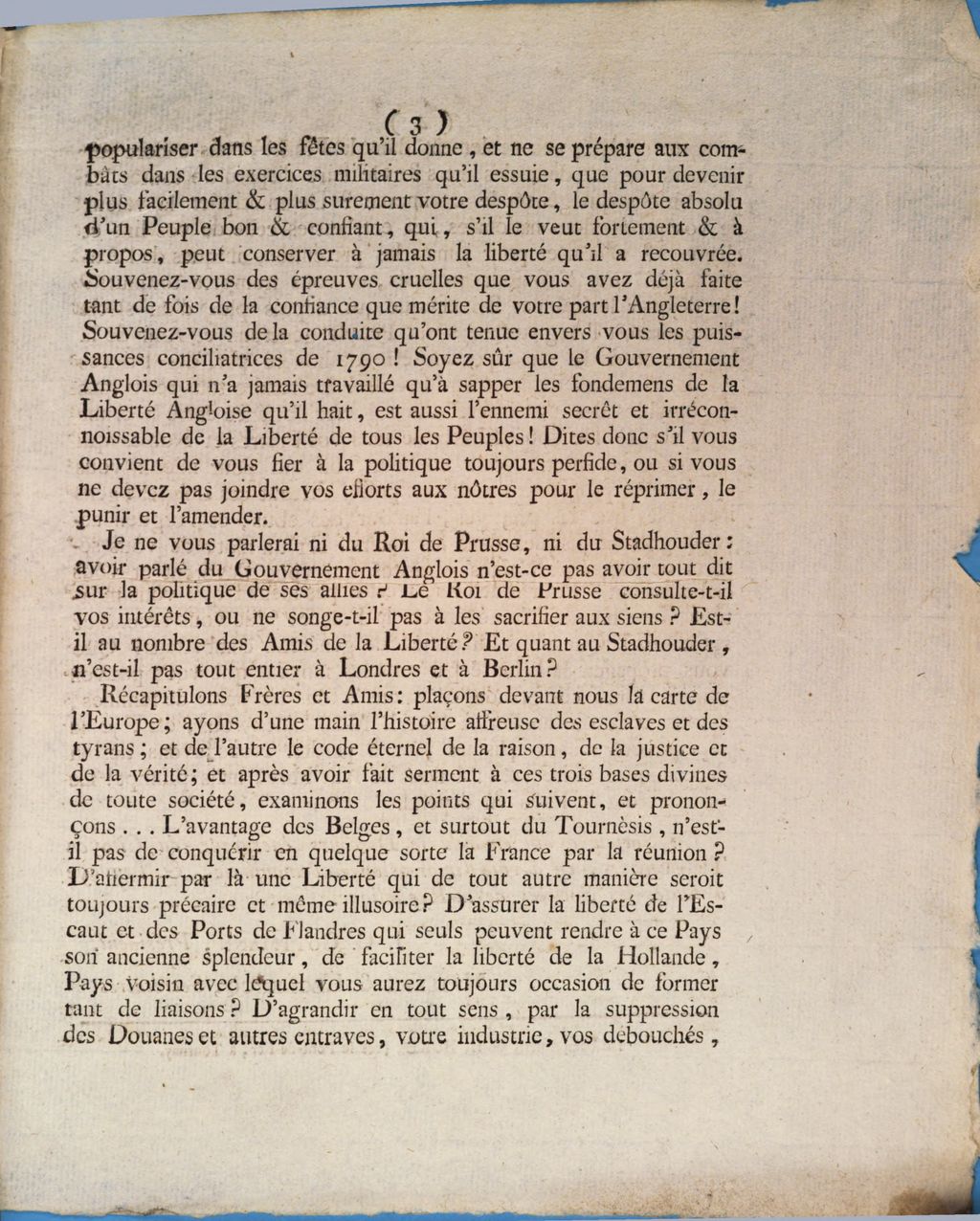 Cover of Discours Prononcé à la Séance des Amis de la Liberté & de l'Egalité, le 5 Février 1793, l'an 2me de la République Françoise