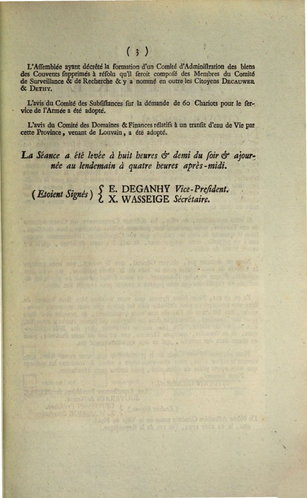 Cover of Precis Du Protocole aux Proces verbaux des Seances des Representans provisoires du Peuple Souverain du Pays de Namur. Seance Du 10 Decembre 1792. L'an 1er de la Liberte Belgique