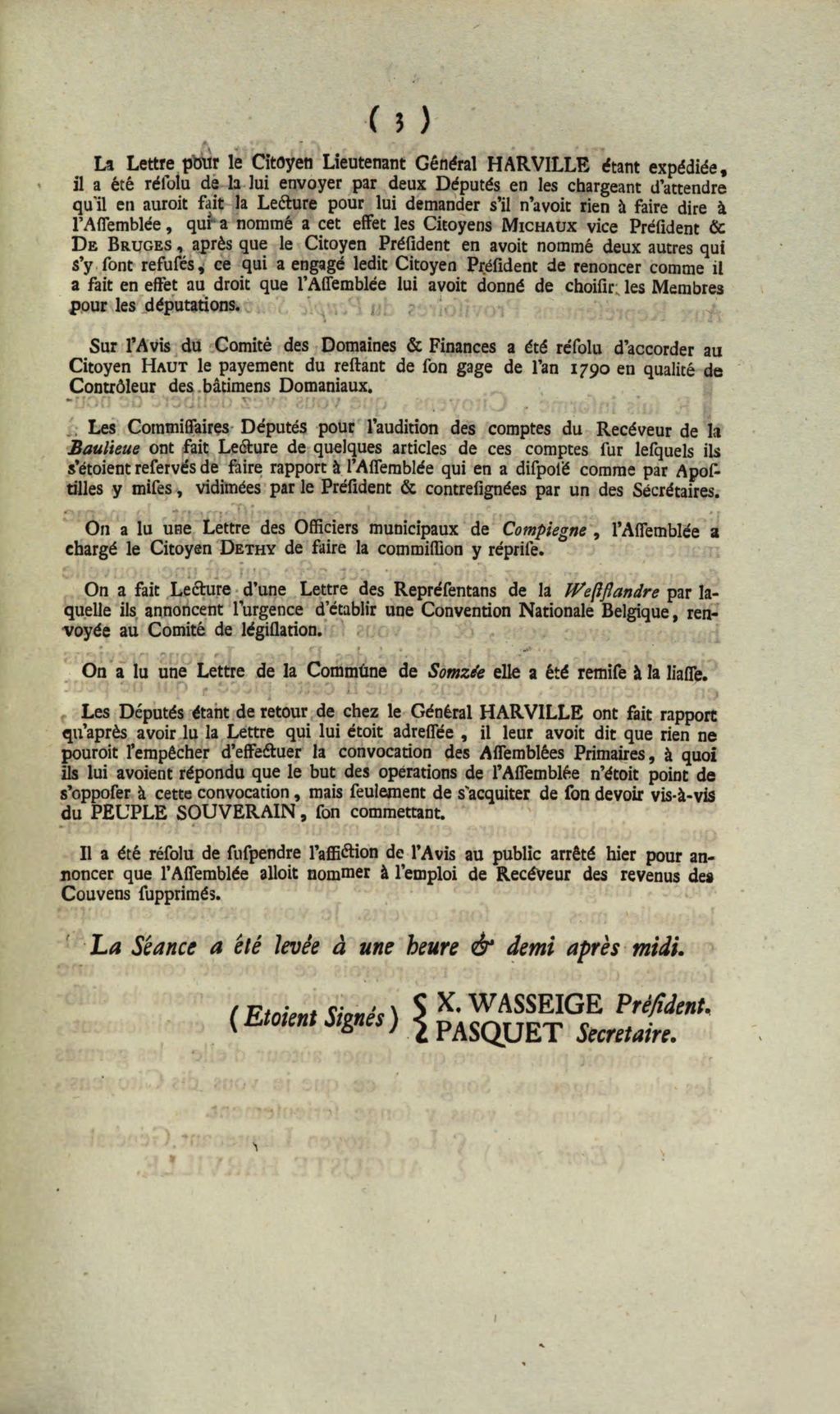Cover of Précis Du Protocole aux Procès verbaux des Séance des Représentans provisoires du Peuple Souverain du Pays de Namur. Séance Du 14 Janvier 1792. L'an 2me de la Liberte Belgique. La Séance été ouverte à neuf heures & demi du matin