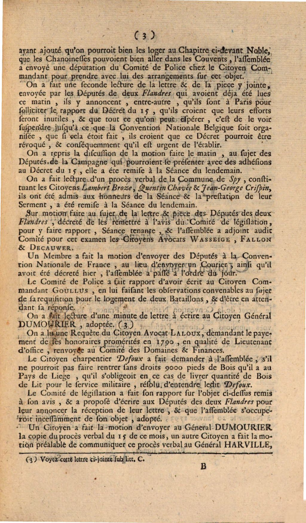 Cover of Précis Du Protocole Aux Procès verbaux des Séance des Représentans provisoires du Peuple Souverain du Pays de Namur. Du 20 Janvier 1793. L'an 2e de la Liberte Belgique. La Séance a été ouverte à neuf heures & demi du matin