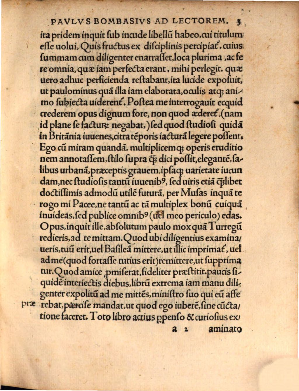 Cover of Richardi Pacei, Invictissimi Regis Angliae Primarii Secretarii, Eivsqve Apvd Elvetios Oratoris, De Frvctv Qvi Ex Doctrina Percipitvr, Liber
