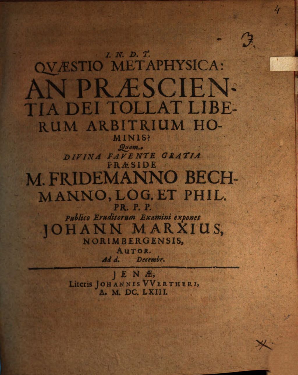Cover of Quaestio metaphysica