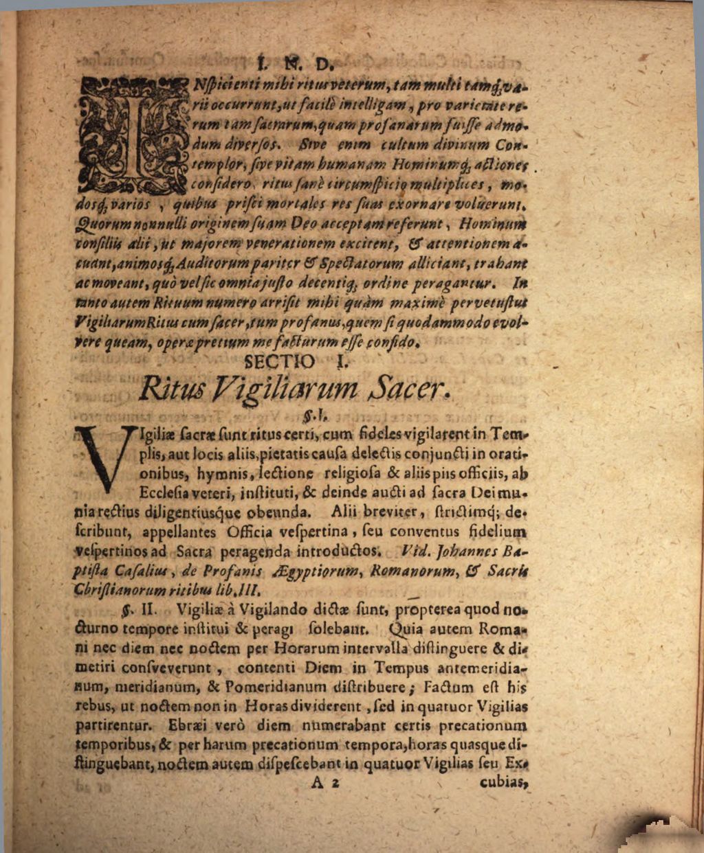 Cover of Ritus vigiliarum sarum et profanum