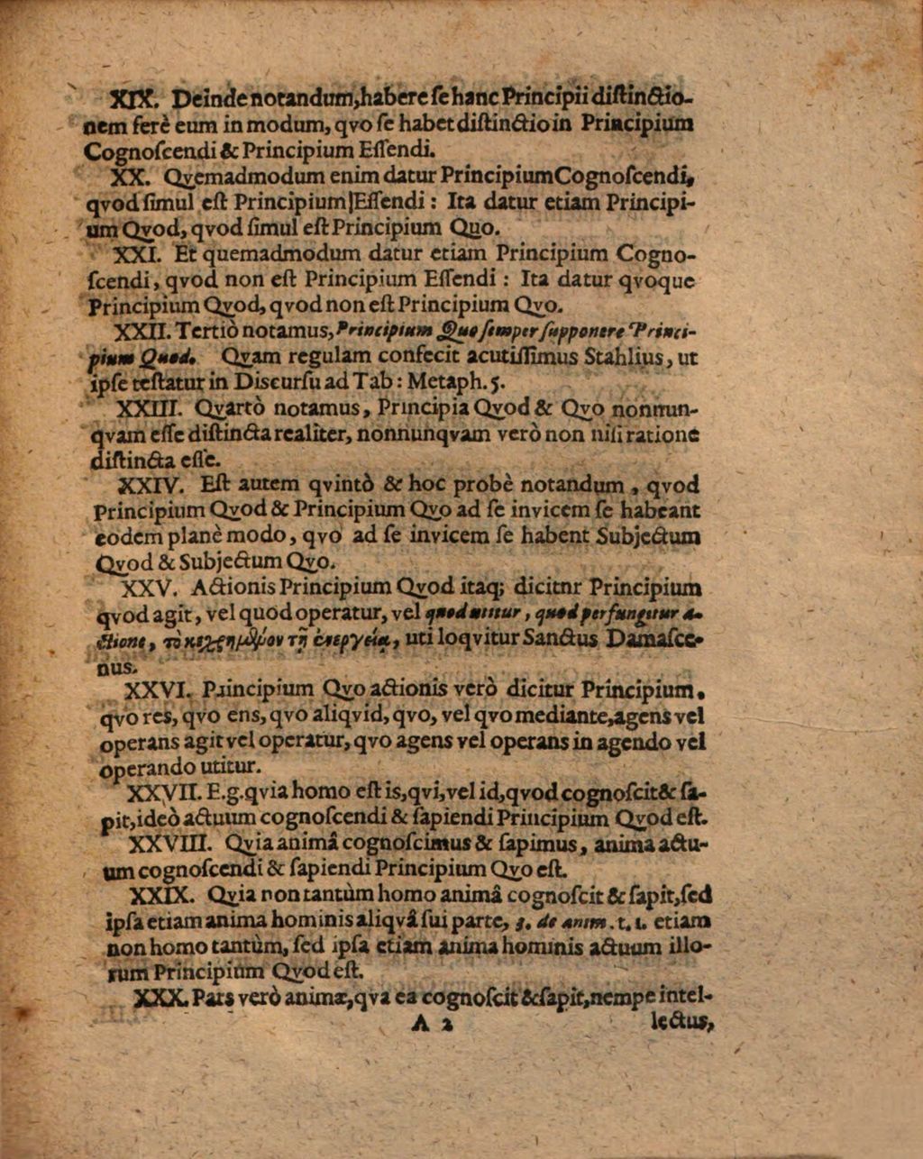 Cover of Brevis disputatio metaphysica de principiis quod et quo, comprehensa brevium thesium centuria