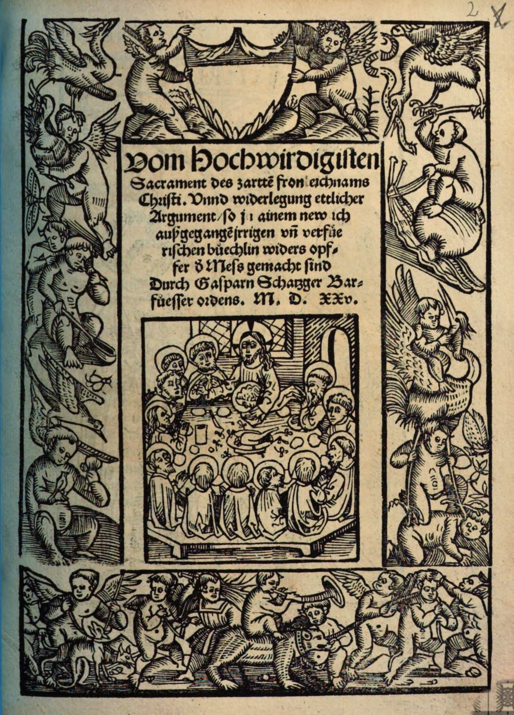 Cover of Vom Hochwirdigisten Sacrament des zartte[n] fronleichnams Christi