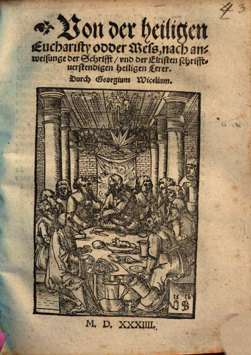 Cover of Von der heiligen Eucharisty odder Mess