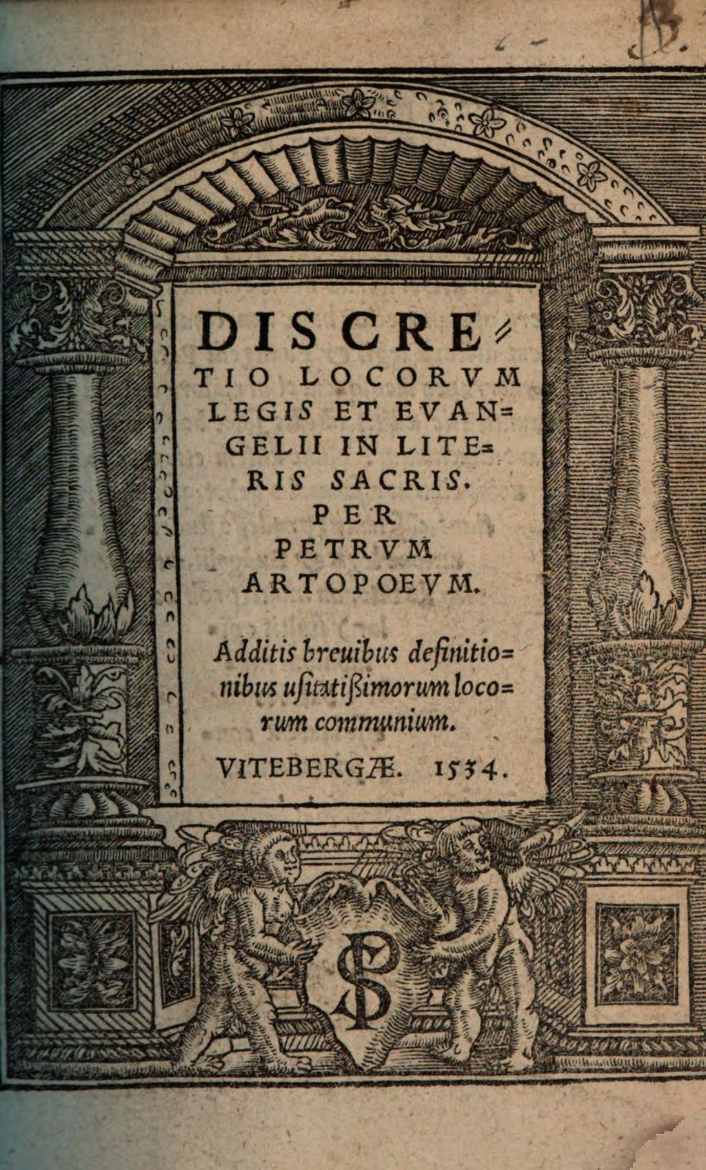 Cover of Discretio locorum Legis et Evangelii in literis sacris