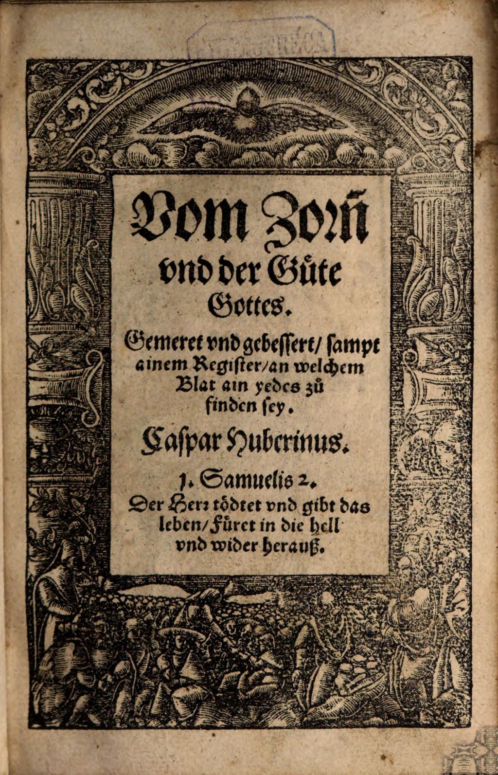 Cover of Vom Zorn[n] vnd der Guete Gottes