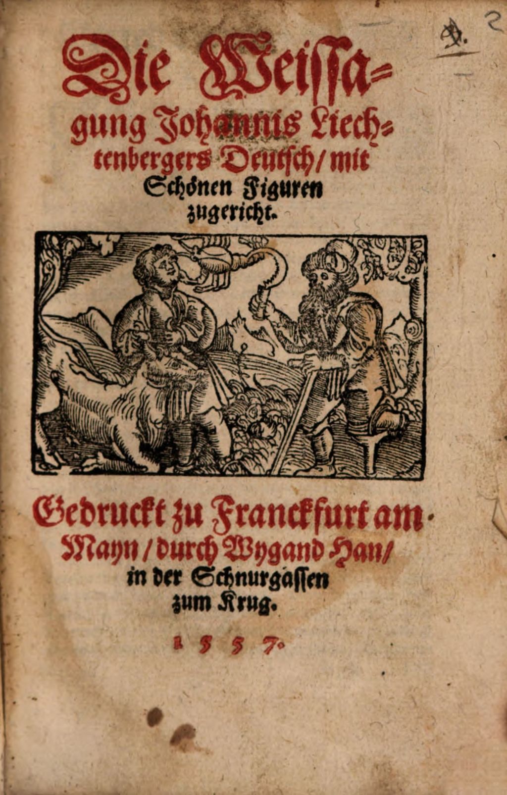 Cover of Die Weissagung Johannis Liechtenbergers