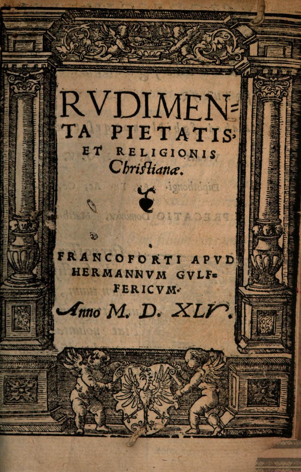 Cover of Rudimenta pietatis et religionis christianae