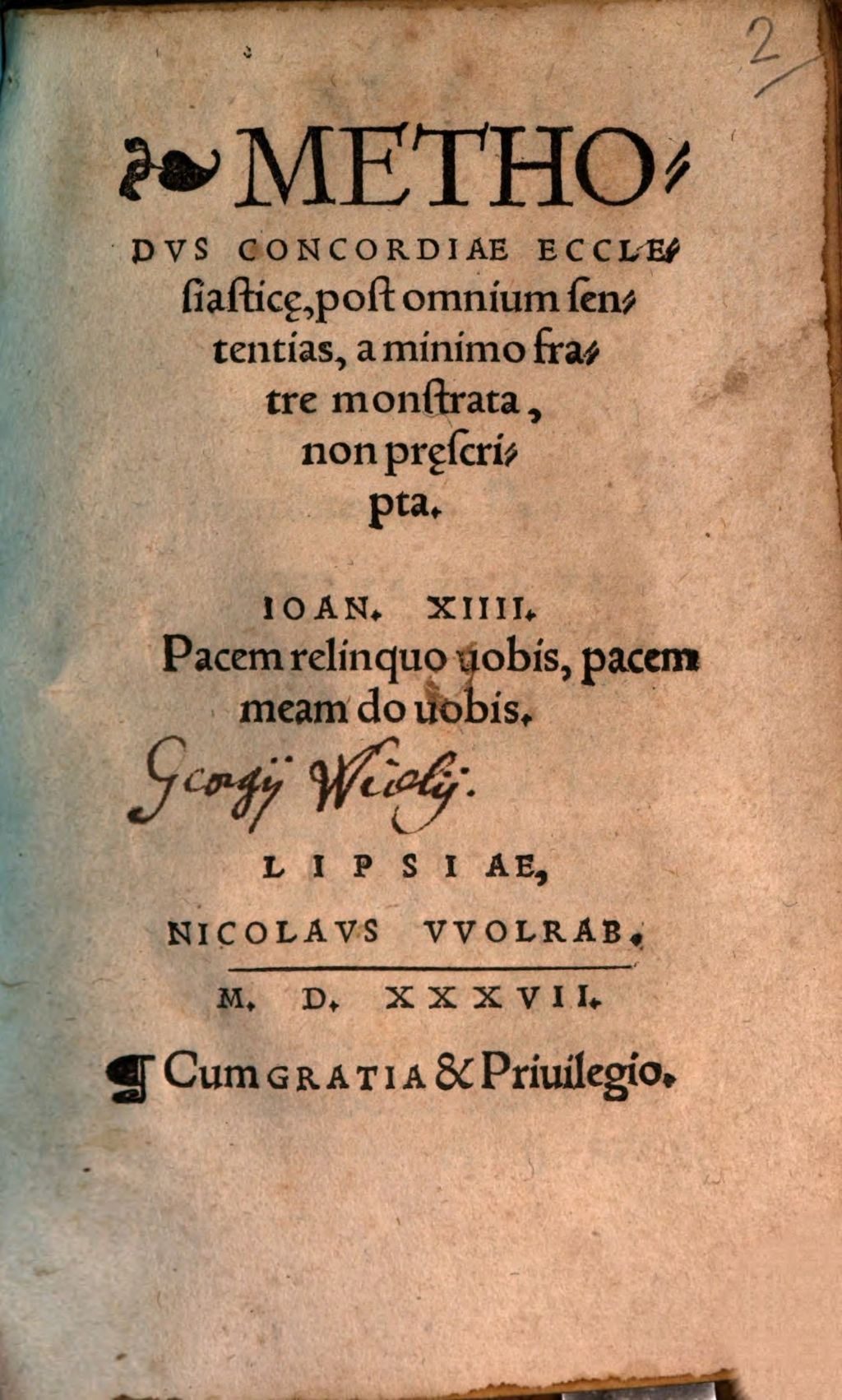 Cover of Methodvs Concordiae Ecclesiastic[a]e