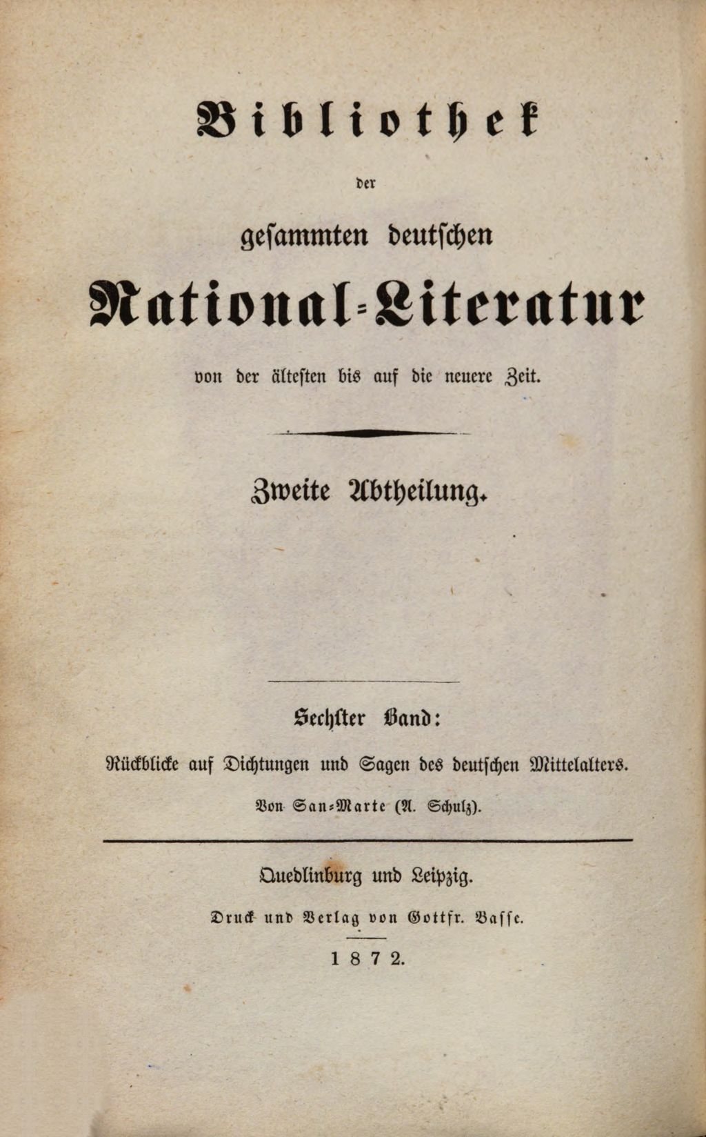 Cover of Rückblicke auf Dichtungen und Sagen des deutschen Mittelalters