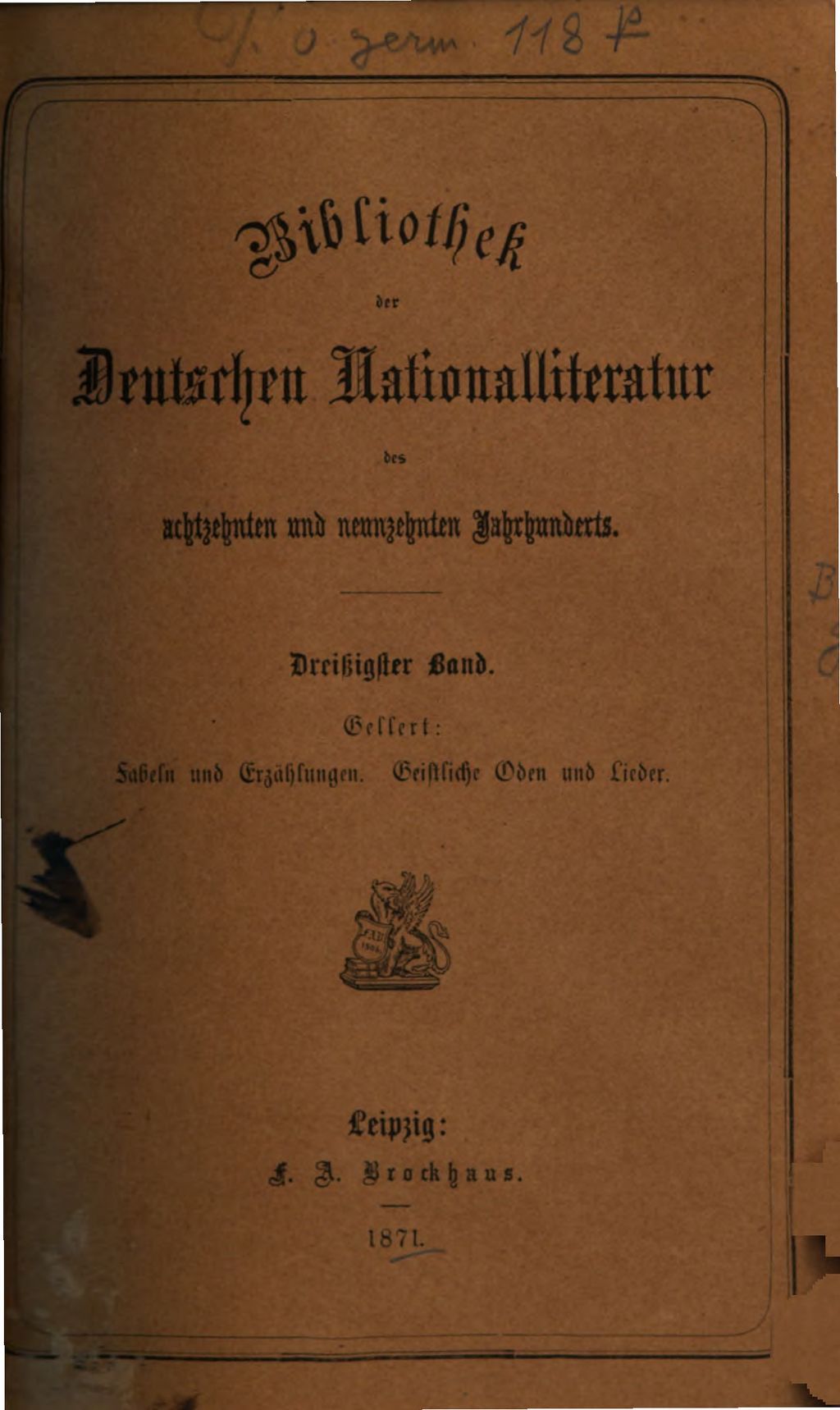 Cover of Fabeln und Erzählungen